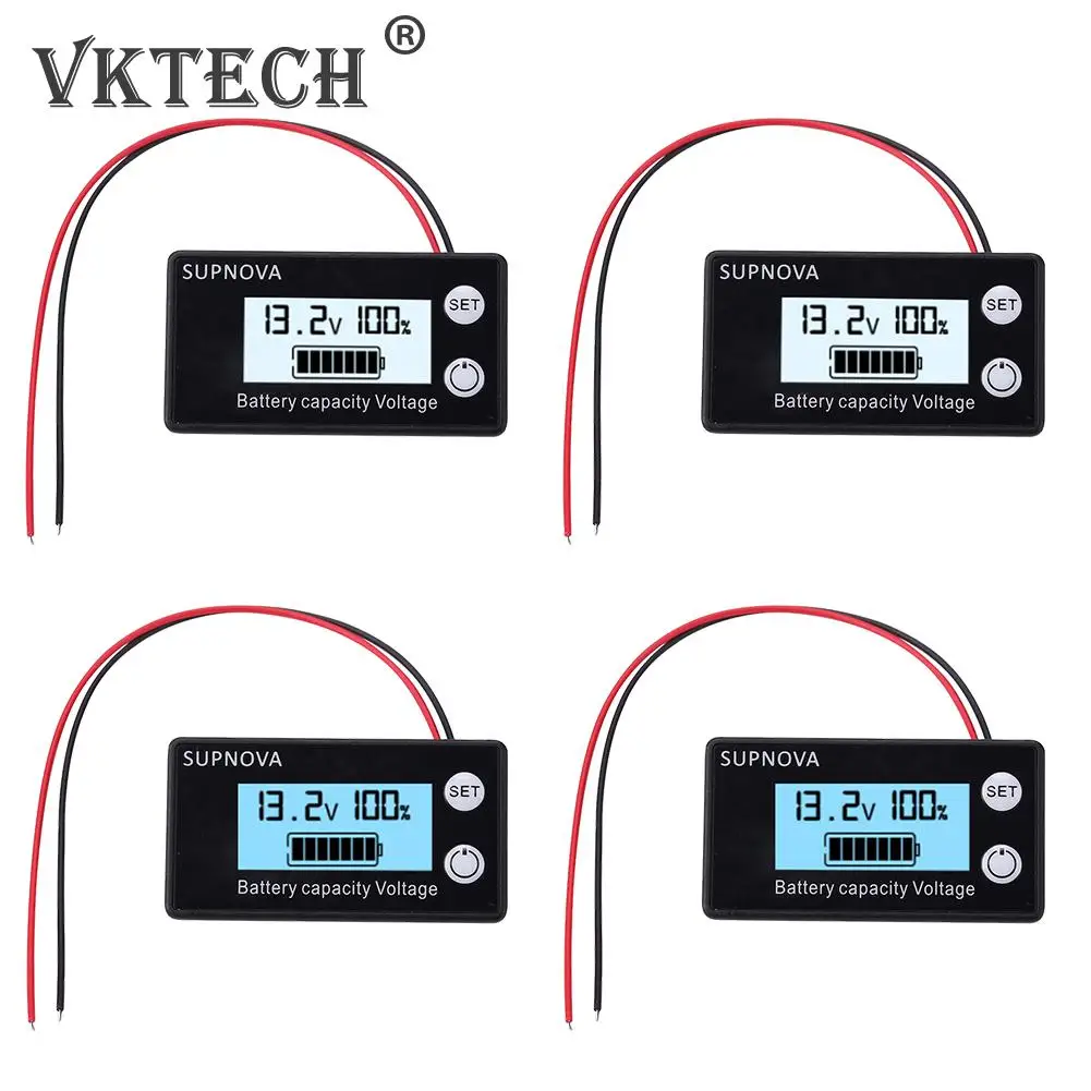 Battery Capacity Indicator Monitor LCD HD Digital DC 8V-100V Lead Acid Lithium Car Motorcycle Voltmeter Voltage Gauge 8V-100V
Battery Capacity Indicator Monitor LCD HD Digital DC 8V-100V Lead Acid Lithium Car Motorcycle Voltmeter Voltage Gauge 8V-100V