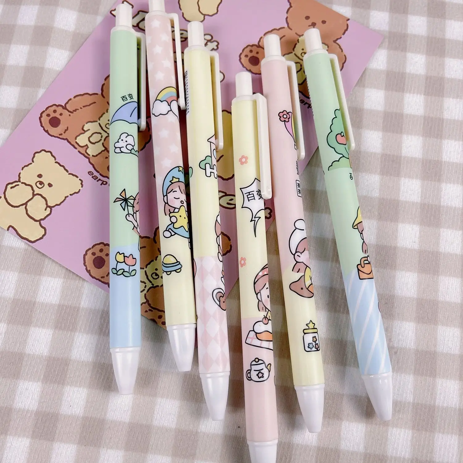 Tea Press Gel Pen 0.5mm Student Office Supplies Large Capacity Quick Dry 6PCS Cute Gel Pen
Tea Press Gel Pen 0.5mm Student Office Supplies Large Capacity Quick Dry 6PCS Cute Gel Pen