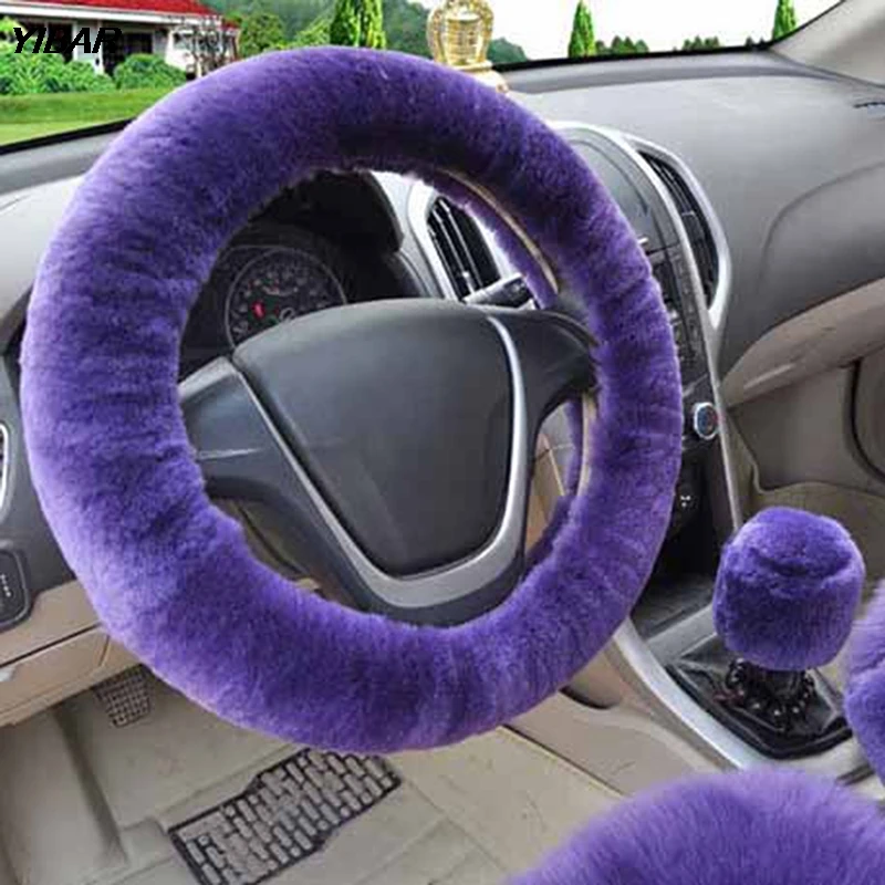 3Pcs/1set Winter Purple Steering Wheel Cover+Handbrake cover + car Automatic Covers / Warm Super thick Plush Gear Shift Collar
3Pcs/1set Winter Purple Steering Wheel Cover+Handbrake cover + car Automatic Covers / Warm Super thick Plush Gear Shift Collar