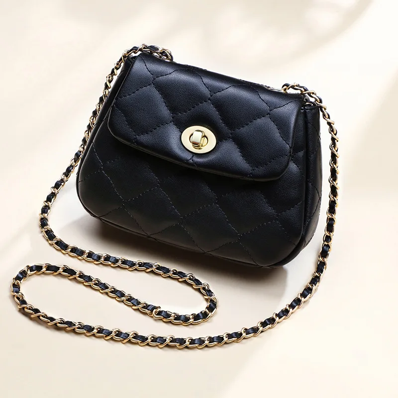 Split Leather Women Bag Brand Classic Lattice Designer chain bag women's new bag fashion Single Shoulder Messenger bag Small
Split Leather Women Bag Brand Classic Lattice Designer chain bag women's new bag fashion Single Shoulder Messenger bag Small