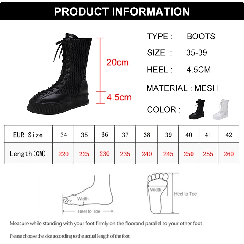 Pop New Fashion Women Back Zipper Platform Boots Thick Bottom Breathable Mid Calf Summer Boots Woman Round Toe Lace Up Shoes
Pop New Fashion Women Back Zipper Platform Boots Thick Bottom Breathable Mid Calf Summer Boots Woman Round Toe Lace Up Shoes