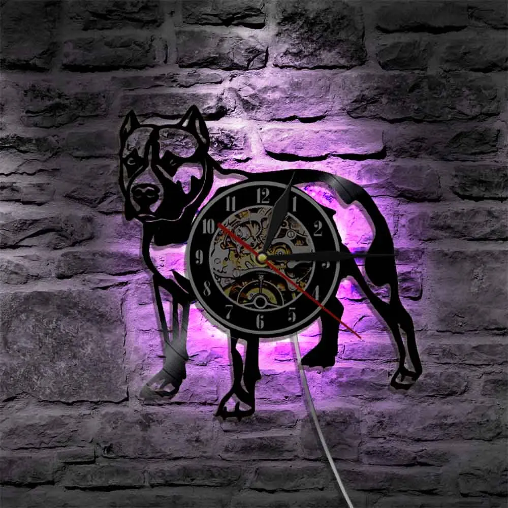 Pitbull Home Wall Clock Dog Breed Gifts Pitbull Mom Vinyl Record Wall Clock Retro Clock Living Room Decoration relogio de parede
Pitbull Home Wall Clock Dog Breed Gifts Pitbull Mom Vinyl Record Wall Clock Retro Clock Living Room Decoration relogio de parede