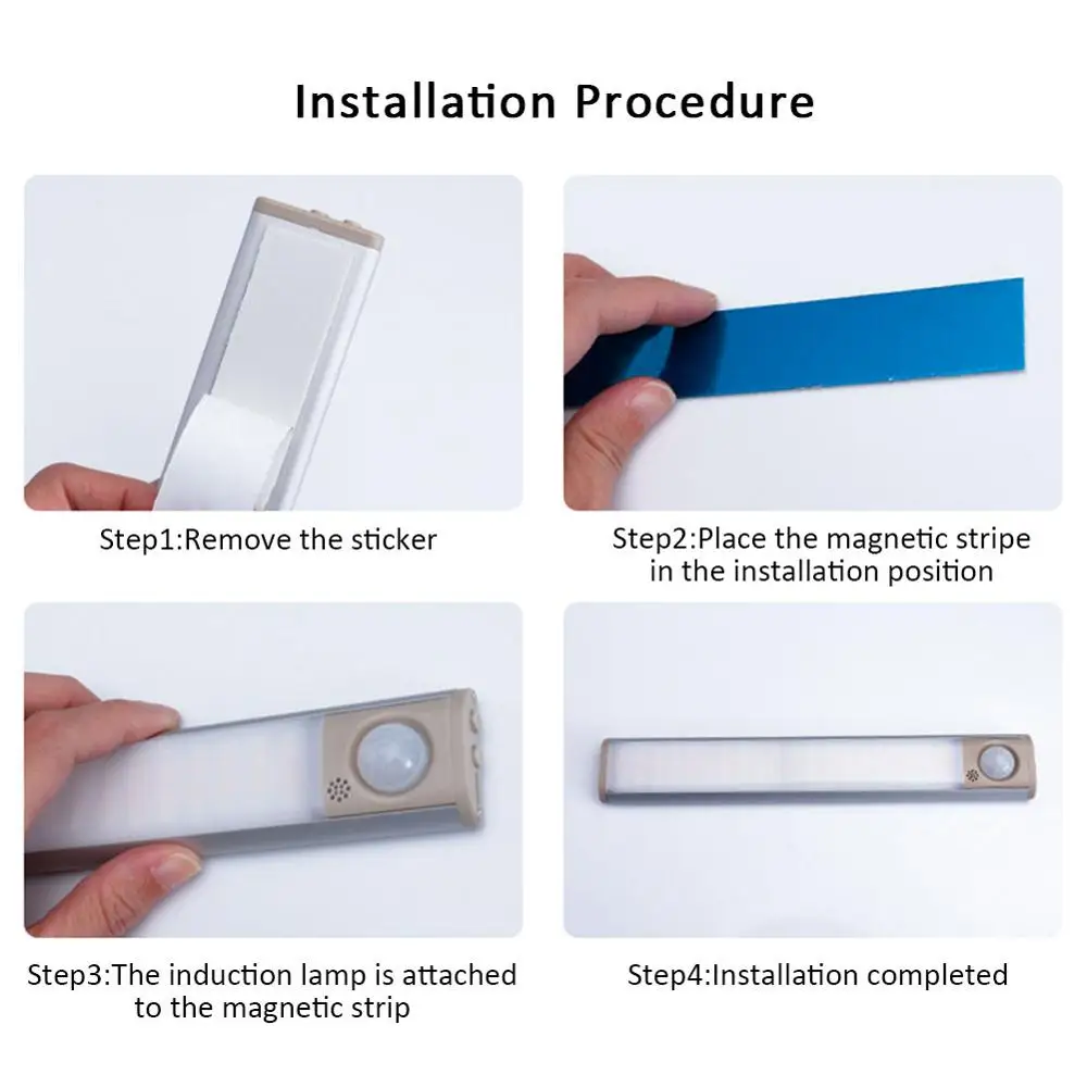 22/30/40 CM LED Under Cabinet Light Smart PIR Motion Sensor Closet Light Dimmable USB Charging Night Lamp For Room Stairs Toilet
22/30/40 CM LED Under Cabinet Light Smart PIR Motion Sensor Closet Light Dimmable USB Charging Night Lamp For Room Stairs Toilet