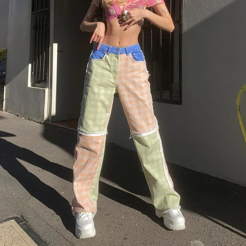 Women Casual Patchwork Pocket Straight Loose Jeans 2021 Spring Autumn New Fashion High Street Multicolor Jeans
Women Casual Patchwork Pocket Straight Loose Jeans 2021 Spring Autumn New Fashion High Street Multicolor Jeans