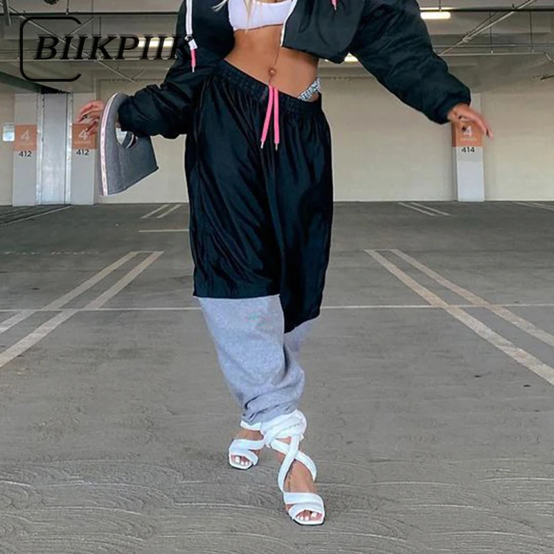 Повседневные широкие брюки BIIKPIIK, женские свободные брюки с эластичной средней талией в стиле пэчворк, Женская винтажная спортивная одежда, ...
Повседневные широкие брюки BIIKPIIK, женские свободные брюки с эластичной средней талией в стиле пэчворк, Женская винтажная спортивная одежда, ...