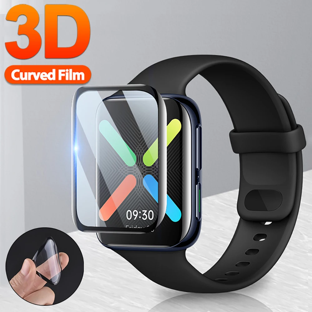 Защитная 3d-пленка из мягкого стекловолокна для часов OPPO Watch 2 41 мм 42 46 Защита