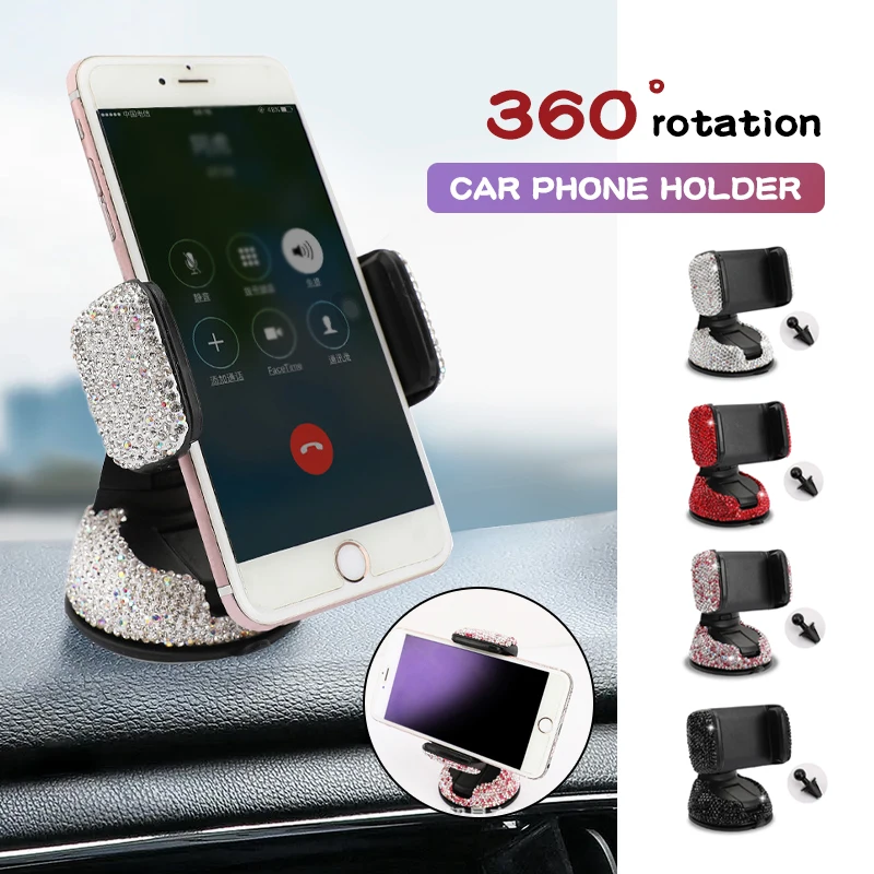 Universal Crystal 360 Degree Rotating Car Phone Holder GPS Support for Dashboard Air Vent /Window Car Suction Cup Stand Bracket
Universal Crystal 360 Degree Rotating Car Phone Holder GPS Support for Dashboard Air Vent /Window Car Suction Cup Stand Bracket