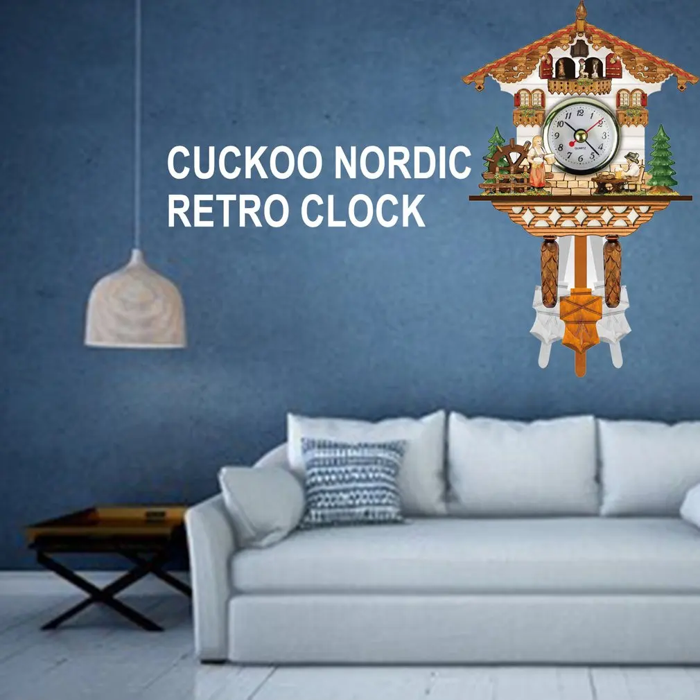 New Cuckoo Clock German Wooden Vintage Nordic Style Cuckoo Wall Alarm Clock for Living Room Home Decoration Accessory
New Cuckoo Clock German Wooden Vintage Nordic Style Cuckoo Wall Alarm Clock for Living Room Home Decoration Accessory