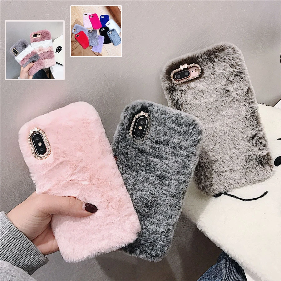 Мягкий меховой чехол для LG Velvet G9 G8 G8S G8X ThinQ K20 K30 K40 K50 K40S K50S K41S K51S K61 Q60 Q70 Stylo 4 5 6 мягкий