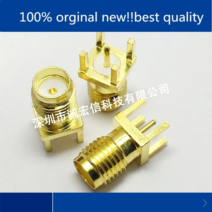 

10pcs 100% orginal new real stock SMA-KE outer screw inner hole female socket SMA plug welding PCB board four-pin SMA