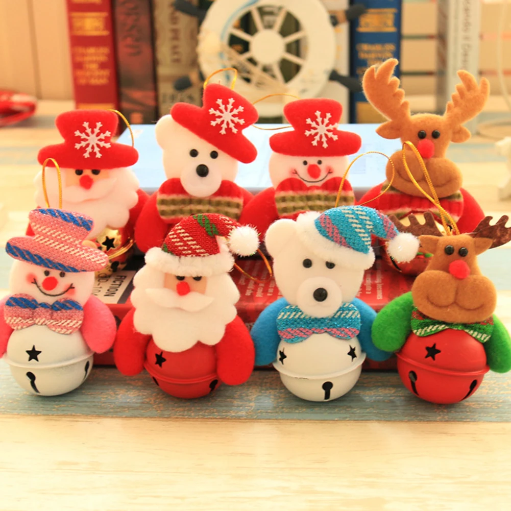 Christmas Bell Hanging Ornament Santa Snowman Reindeer Bear Xmas Tree Hanging Decoration Lightweight Shatterproof Party Supplies
Christmas Bell Hanging Ornament Santa Snowman Reindeer Bear Xmas Tree Hanging Decoration Lightweight Shatterproof Party Supplies