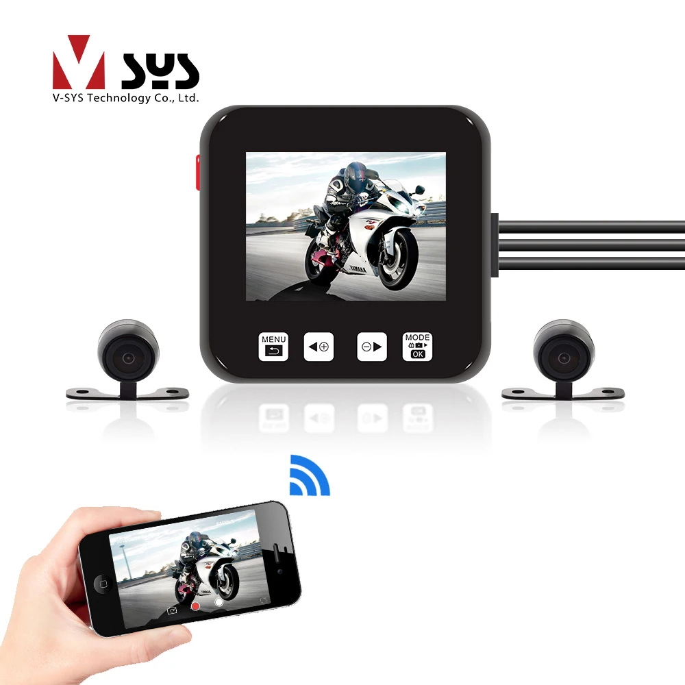 SYS VSYS M6 WiFi Dual Motorcycle Camera Recorder Dash Cam Front 1080P+720P Rear Waterproof Lens Motorbike DVR (Remote / GPS)
SYS VSYS M6 WiFi Dual Motorcycle Camera Recorder Dash Cam Front 1080P+720P Rear Waterproof Lens Motorbike DVR (Remote / GPS)