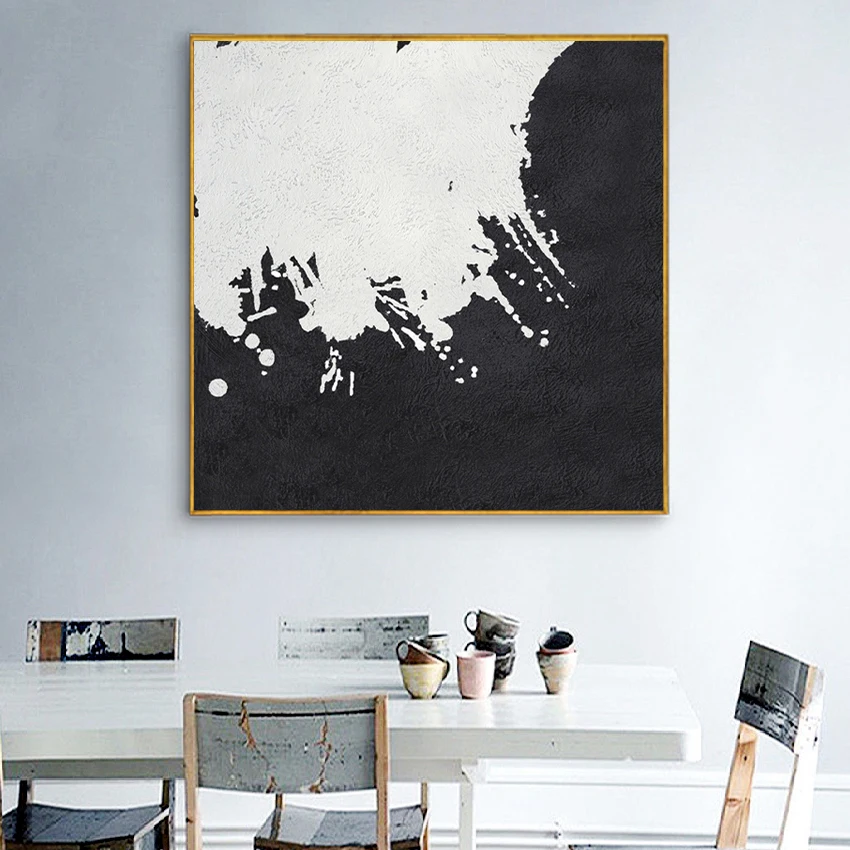 Chinese Style Print Canvas Painting Minimalist Abstract Pattern Black and White Art Wall Poster Home Decoration Study Room Mural
Chinese Style Print Canvas Painting Minimalist Abstract Pattern Black and White Art Wall Poster Home Decoration Study Room Mural
