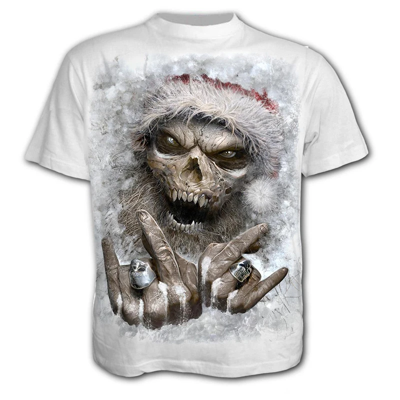Skull T-shirts Men 3D Hip-Hop Shirts Horror O-Neck T-shirt Boys Summer Fashion Tops Streetwear Plus Size
Skull T-shirts Men 3D Hip-Hop Shirts Horror O-Neck T-shirt Boys Summer Fashion Tops Streetwear Plus Size