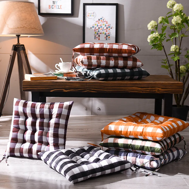 Chairs Pillows Sitting Sofa Floor Seat Cushion Pillows Thicken Tatami Dining Chair Cushions Plaid Color Home Decorative 40*40cm
Chairs Pillows Sitting Sofa Floor Seat Cushion Pillows Thicken Tatami Dining Chair Cushions Plaid Color Home Decorative 40*40cm