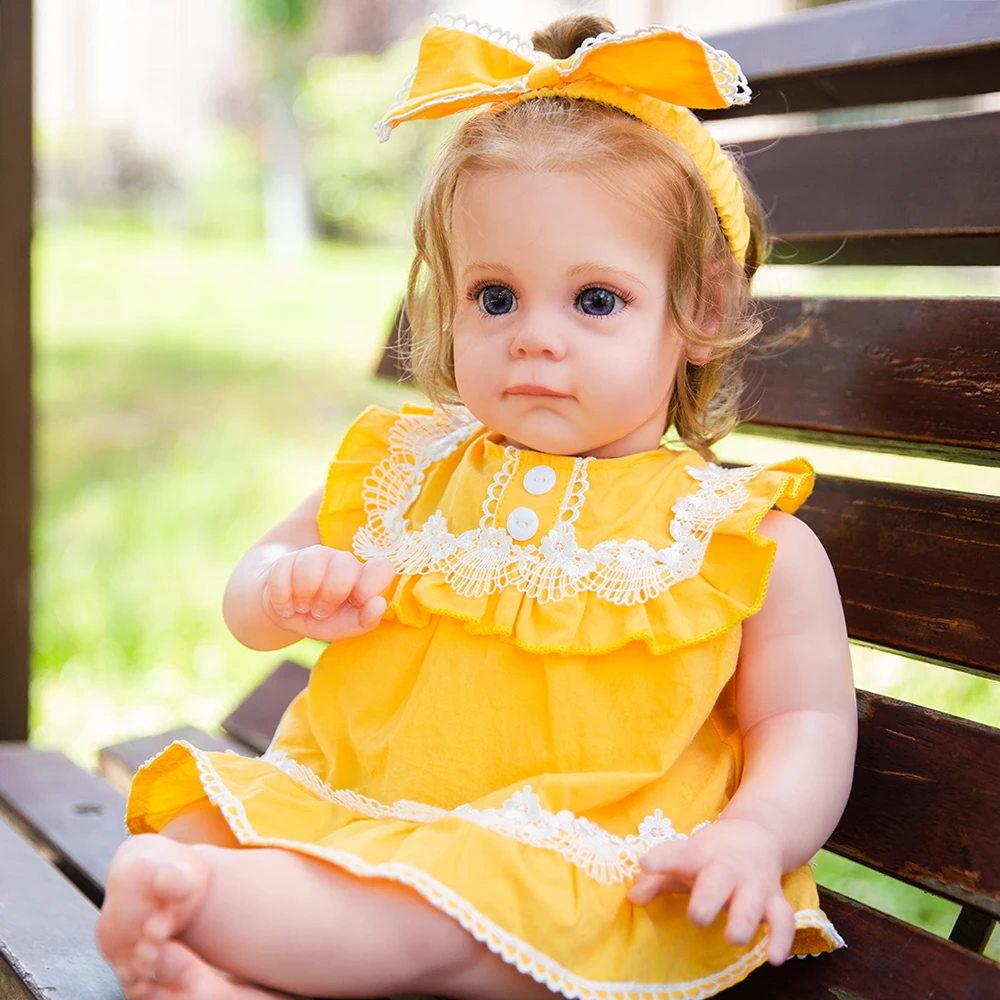 Hoomai 22" Soft Body Girl Baby Doll with Curls Hair Lifelike Soft Touch Educational Baby Gift Dolls for Girls
Hoomai 22" Soft Body Girl Baby Doll with Curls Hair Lifelike Soft Touch Educational Baby Gift Dolls for Girls