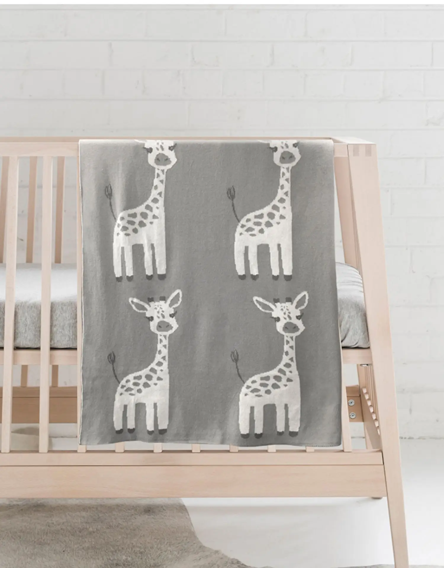 

Knitted Baby Blanket 100cm Animal Giraffe Elephant Newborn Baby Swaddle Wrap Cotton Soft Baby Crib Stroller Receiving Blanket