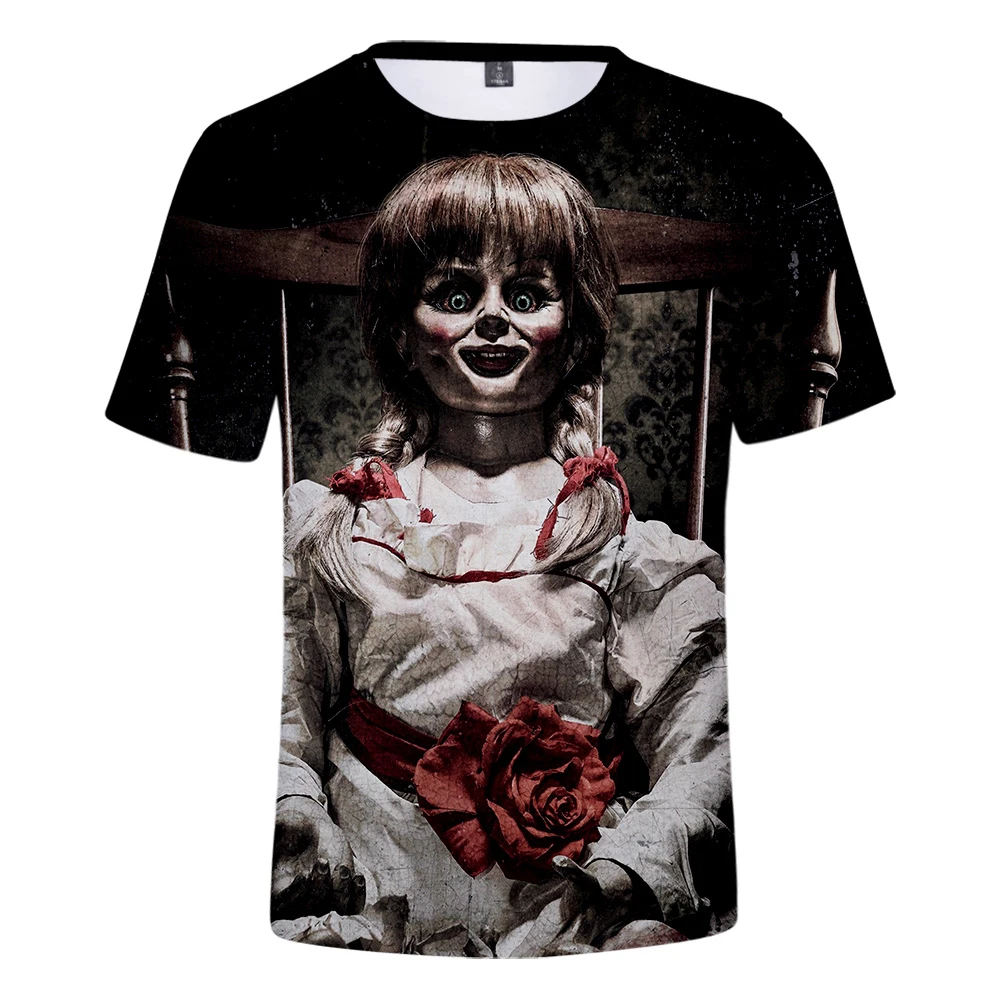 2021 Summer New Short Sleeve Tops High Quality 3D Printed Horror Movie Annabel T-shirt Men's and Women's Oversized T-shirt
2021 Summer New Short Sleeve Tops High Quality 3D Printed Horror Movie Annabel T-shirt Men's and Women's Oversized T-shirt