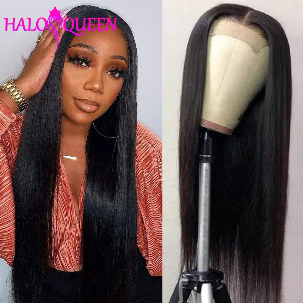 Black Straight Closure Wig Pre Plucked With Baby Hair 180 Density 32 Inch Lace Front Wigs Human Hair For Black Women 4X4 13X4X1
Black Straight Closure Wig Pre Plucked With Baby Hair 180 Density 32 Inch Lace Front Wigs Human Hair For Black Women 4X4 13X4X1