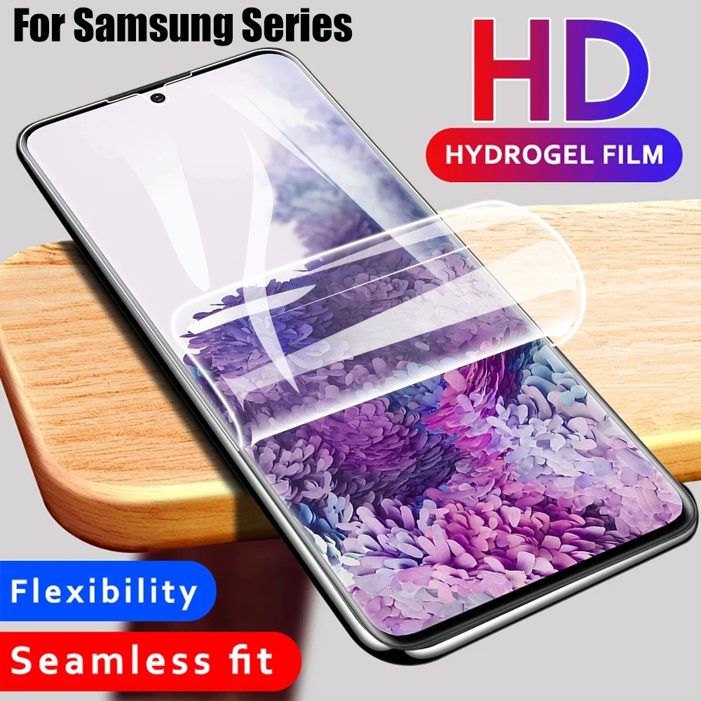 Гидрогелевая пленка на экран для Samsung Galaxy S10 S20 S9 S8 Plus Защита экрана Note 20 8 9 10 S S21 Ultra