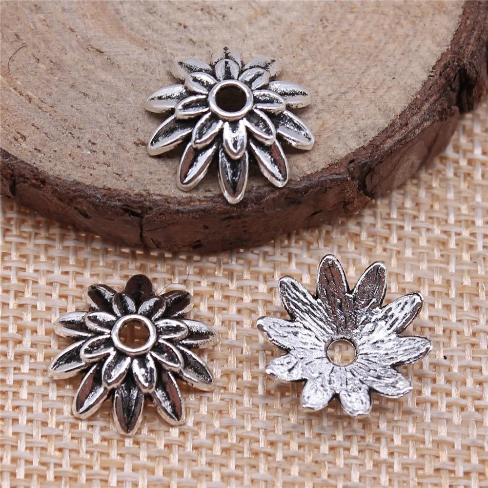 10Pcs 15x15mm Antique Silver Color Bead Caps Antique Jewelry Making DIY Handmade Craft
10Pcs 15x15mm Antique Silver Color Bead Caps Antique Jewelry Making DIY Handmade Craft