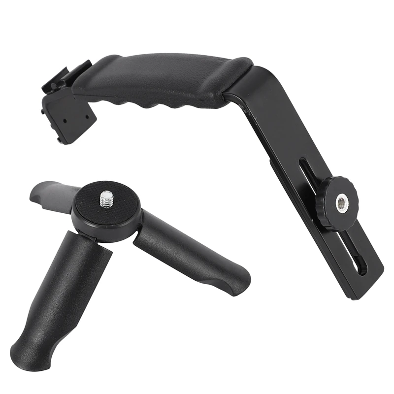 Universal Microphone Stand L Bracket Camera Grip With 2 Hot Shoe Mounts For Zhiyun Smooth Q/3/Dji Osmo/Rode Videomicro
Universal Microphone Stand L Bracket Camera Grip With 2 Hot Shoe Mounts For Zhiyun Smooth Q/3/Dji Osmo/Rode Videomicro