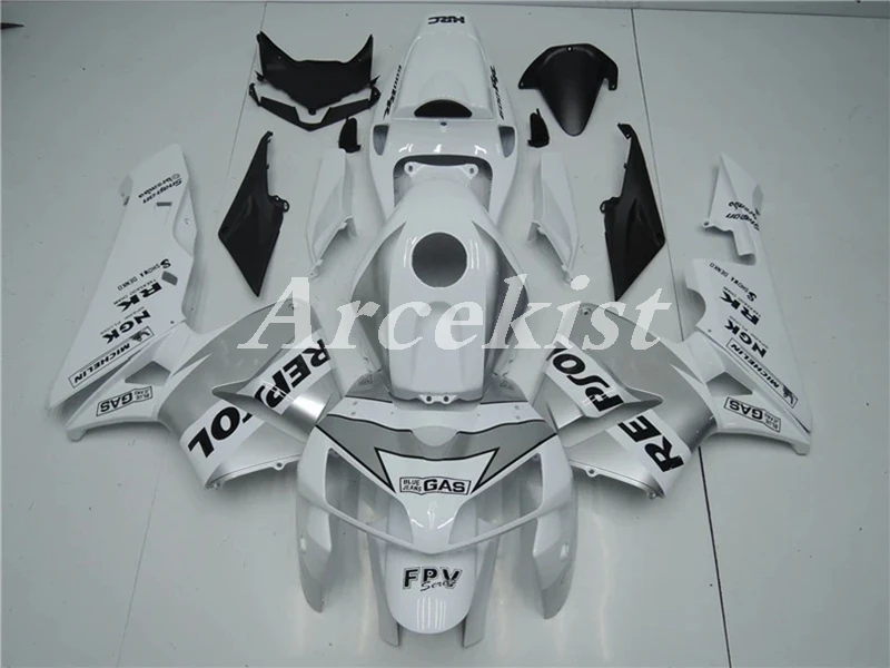 Injection Mold New ABS Motorcycle whole Fairings Kit Fit for CBR600RR F5 2005 2006 05 06 Bodywork set Repsol silver
Injection Mold New ABS Motorcycle whole Fairings Kit Fit for CBR600RR F5 2005 2006 05 06 Bodywork set Repsol silver