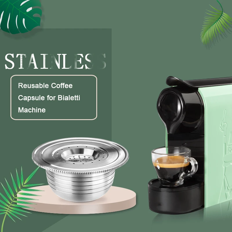 Stainless Steel Reusalbe Coffee Cpaule Gasket & Filter Espresso for Bialetti Opera Macchina coffeeware capsulas cafetera
Stainless Steel Reusalbe Coffee Cpaule Gasket & Filter Espresso for Bialetti Opera Macchina coffeeware capsulas cafetera