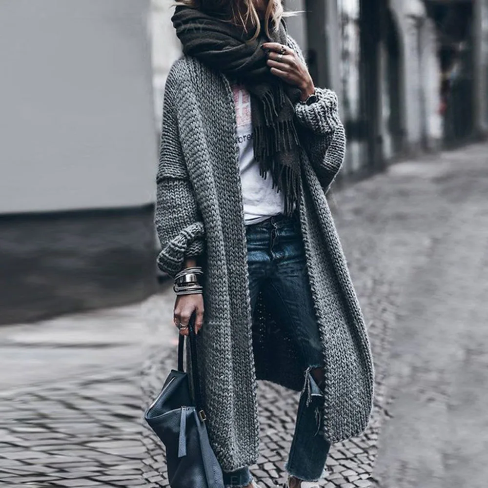Women's Autumn New Cardigan Casual Fashion Simple Trend Commuter Style Long-sleeved Knitted Loose Solid Color Warm Top Sweater
Women's Autumn New Cardigan Casual Fashion Simple Trend Commuter Style Long-sleeved Knitted Loose Solid Color Warm Top Sweater