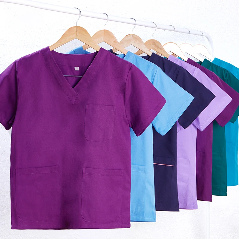 2021Clearance Scrub Set Nurse Workwear Scrubs Nursing Uniforms V Neck Women Men Solid Color Doctor Working Suit Cheap
2021Clearance Scrub Set Nurse Workwear Scrubs Nursing Uniforms V Neck Women Men Solid Color Doctor Working Suit Cheap