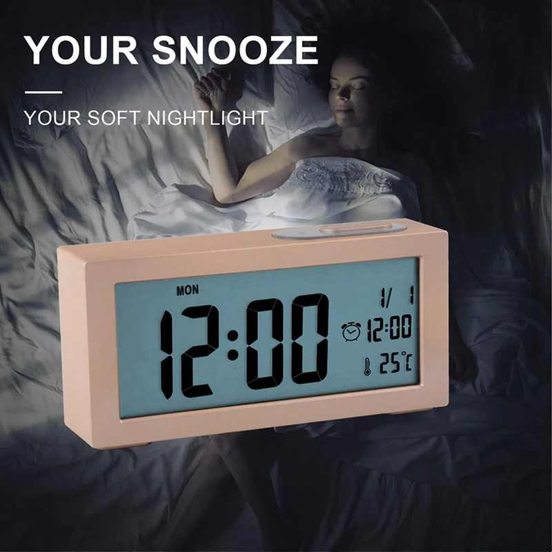 Alarm Clocks Bedside Non Ticking Battery Operated Digital Clock Large Display Time Temperature Adjustable Backlight
Alarm Clocks Bedside Non Ticking Battery Operated Digital Clock Large Display Time Temperature Adjustable Backlight
