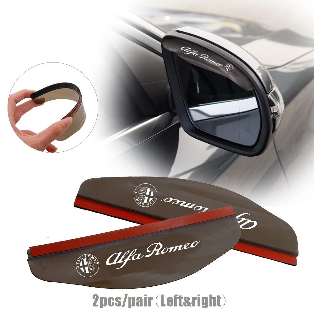 1 pair Black Car Rearview Mirror Rainproof Eyebrow Cover flexible PVC rain blade rain cover for Alfa Romeo Mito Giulietta Etc.
1 pair Black Car Rearview Mirror Rainproof Eyebrow Cover flexible PVC rain blade rain cover for Alfa Romeo Mito Giulietta Etc.