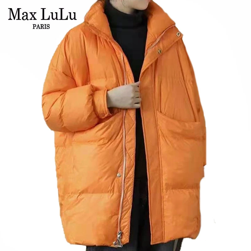 Новинка 2021, Женская свободная однотонная зимняя одежда Max LuLu в европейском стиле, Женская Повседневная теплая куртка на утином пуху с карман...
Новинка 2021, Женская свободная однотонная зимняя одежда Max LuLu в европейском стиле, Женская Повседневная теплая куртка на утином пуху с карман...
