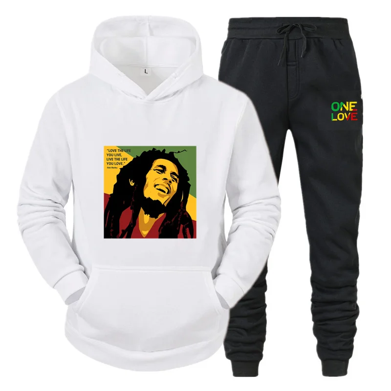 Ladies/Men's Hoodie Bob Marley Legend Reggae One Love Print Sweatshirt Winter Casual Long Sleeve + Pants Set Clothes Jacket
Ladies/Men's Hoodie Bob Marley Legend Reggae One Love Print Sweatshirt Winter Casual Long Sleeve + Pants Set Clothes Jacket