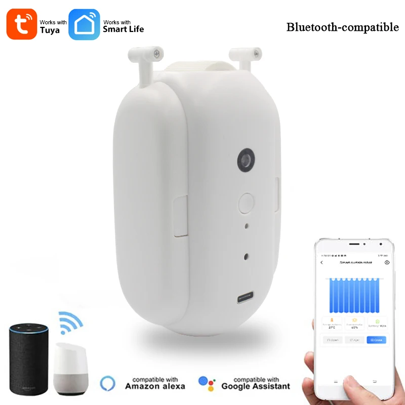 Tuya Smart Curtain Switch Robot Electric Curtain Motor Bluetooth-compatible Wireless APP Remote Control For Alexa Google Home
Tuya Smart Curtain Switch Robot Electric Curtain Motor Bluetooth-compatible Wireless APP Remote Control For Alexa Google Home