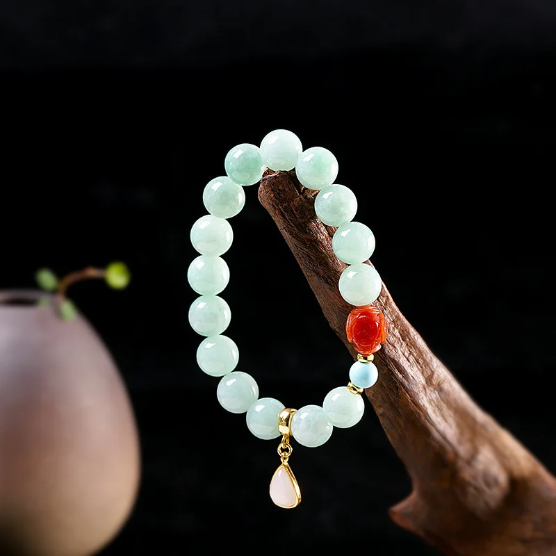 s925 sterling silver gold-plated with stone fashion ladies jade bracelet 
s925 sterling silver gold-plated with stone fashion ladies jade bracelet