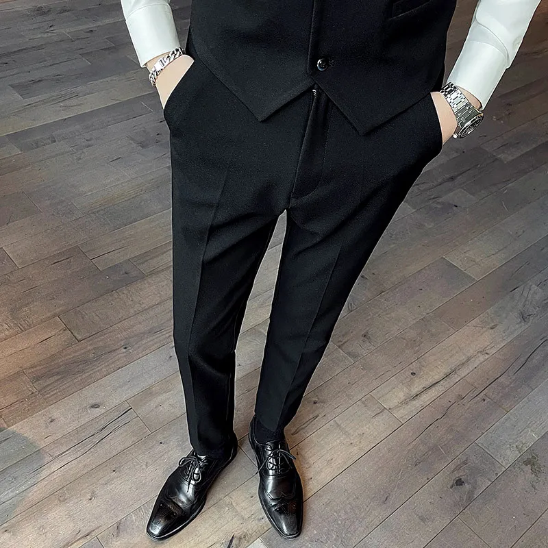 High Quality Black Men's Suit Pants Fashion Brand Men Dress Pants Oversize 28-40 Pantalones Hombre Gray Khaki Trousers Men
High Quality Black Men's Suit Pants Fashion Brand Men Dress Pants Oversize 28-40 Pantalones Hombre Gray Khaki Trousers Men