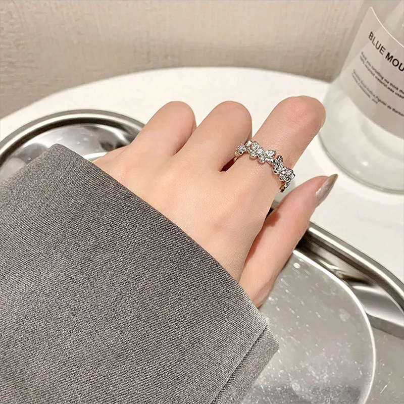 New Crystal Butterfly Rings Korean Simple Open Adjustable Butterflies Elegant Index Finger Ring for Women Accessories Jewelry
New Crystal Butterfly Rings Korean Simple Open Adjustable Butterflies Elegant Index Finger Ring for Women Accessories Jewelry