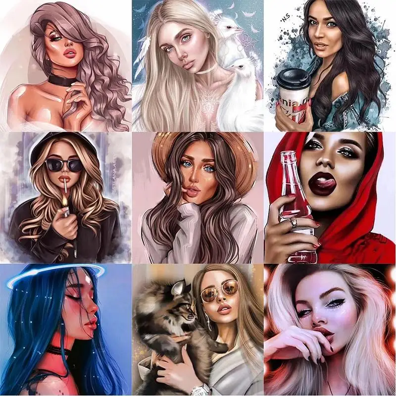 DIY Painting By Numbers For Adults Sexy Girl HandPainted Oil Paint Drawing On Canvas Unique Gift Home Decoration
DIY Painting By Numbers For Adults Sexy Girl HandPainted Oil Paint Drawing On Canvas Unique Gift Home Decoration