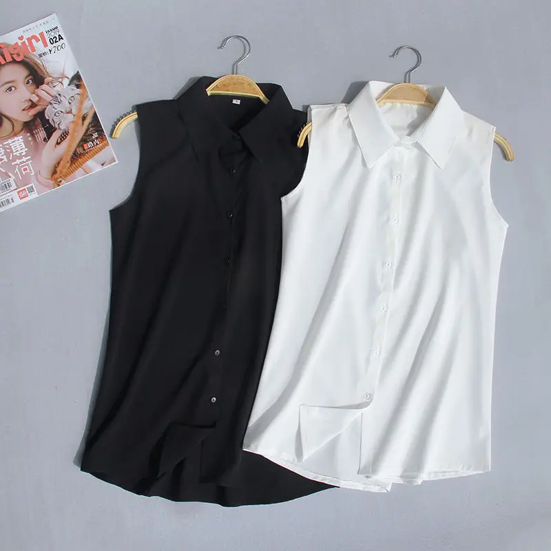 2021 Summer New Female Large Size Vest Tops Women Solid Color Chiffon Vest Casual Sleeveless Loose Top Plus Size Vest Tops X57
2021 Summer New Female Large Size Vest Tops Women Solid Color Chiffon Vest Casual Sleeveless Loose Top Plus Size Vest Tops X57