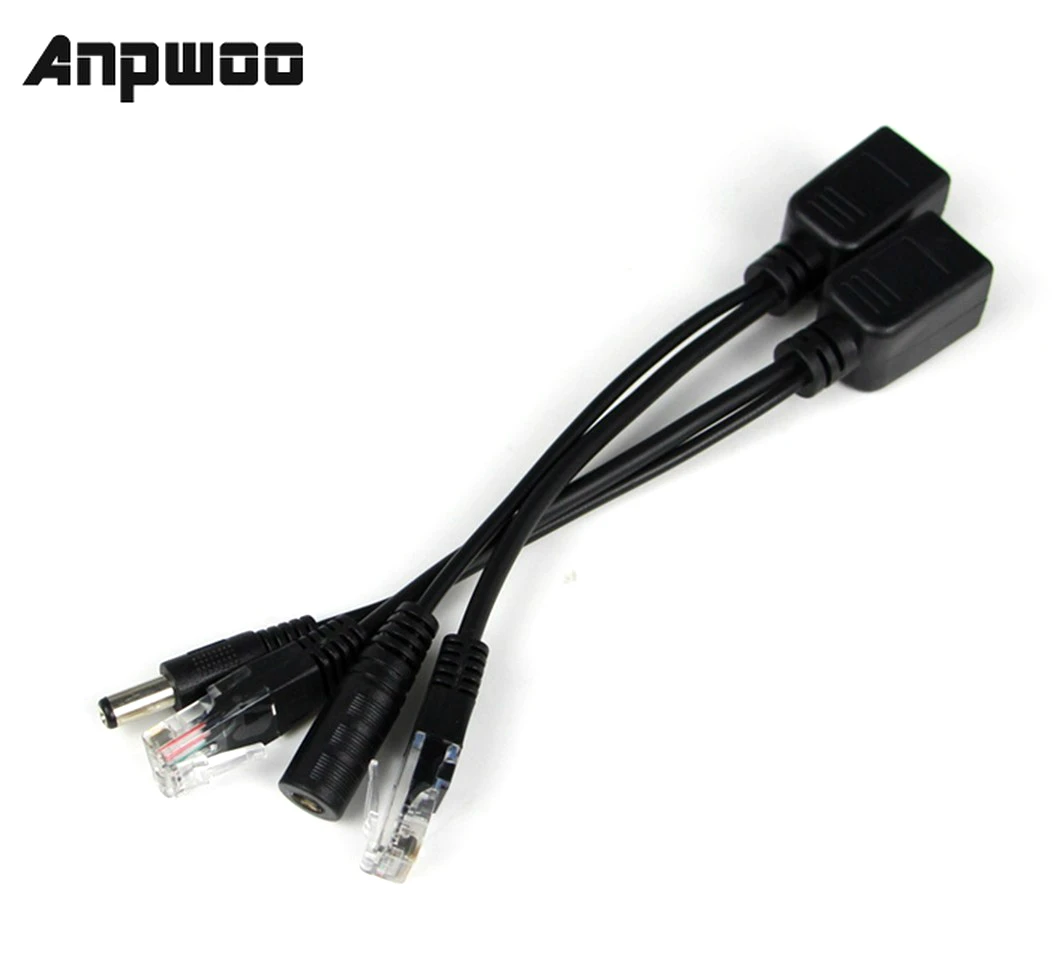 10pcs(5pairs) POE Adapter cable Connectors Passive Power cable Ethernet PoE Adapter RJ45 Injector + Splitter Kit 12V 24V 36V
10pcs(5pairs) POE Adapter cable Connectors Passive Power cable Ethernet PoE Adapter RJ45 Injector + Splitter Kit 12V 24V 36V