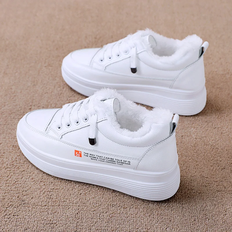 HOT Women's Sports Shoes 2021 Fashion Warm Vulcanized Shoes Women's PU Leather Platform Shoes Women's Lace-up Casual Shoes White
HOT Women's Sports Shoes 2021 Fashion Warm Vulcanized Shoes Women's PU Leather Platform Shoes Women's Lace-up Casual Shoes White