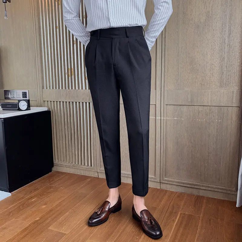 Autumn Streetwear Men Business Casual Slim Fit Pant Office Trousers Men Korean Style Fall Fashion All-match Straight Pants White
Autumn Streetwear Men Business Casual Slim Fit Pant Office Trousers Men Korean Style Fall Fashion All-match Straight Pants White