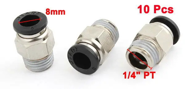 3 Pcs 1/2" Male Thread to 5/16" Hose Push in Straight Quick Fittings Connectors
3 Pcs 1/2" Male Thread to 5/16" Hose Push in Straight Quick Fittings Connectors