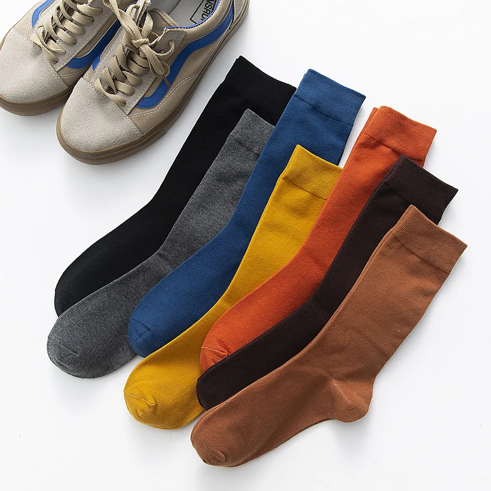 New Men's Solid Color Business Tube Cotton Winter Casual Week Increase Long Deodorant Socks 5 Pair
New Men's Solid Color Business Tube Cotton Winter Casual Week Increase Long Deodorant Socks 5 Pair