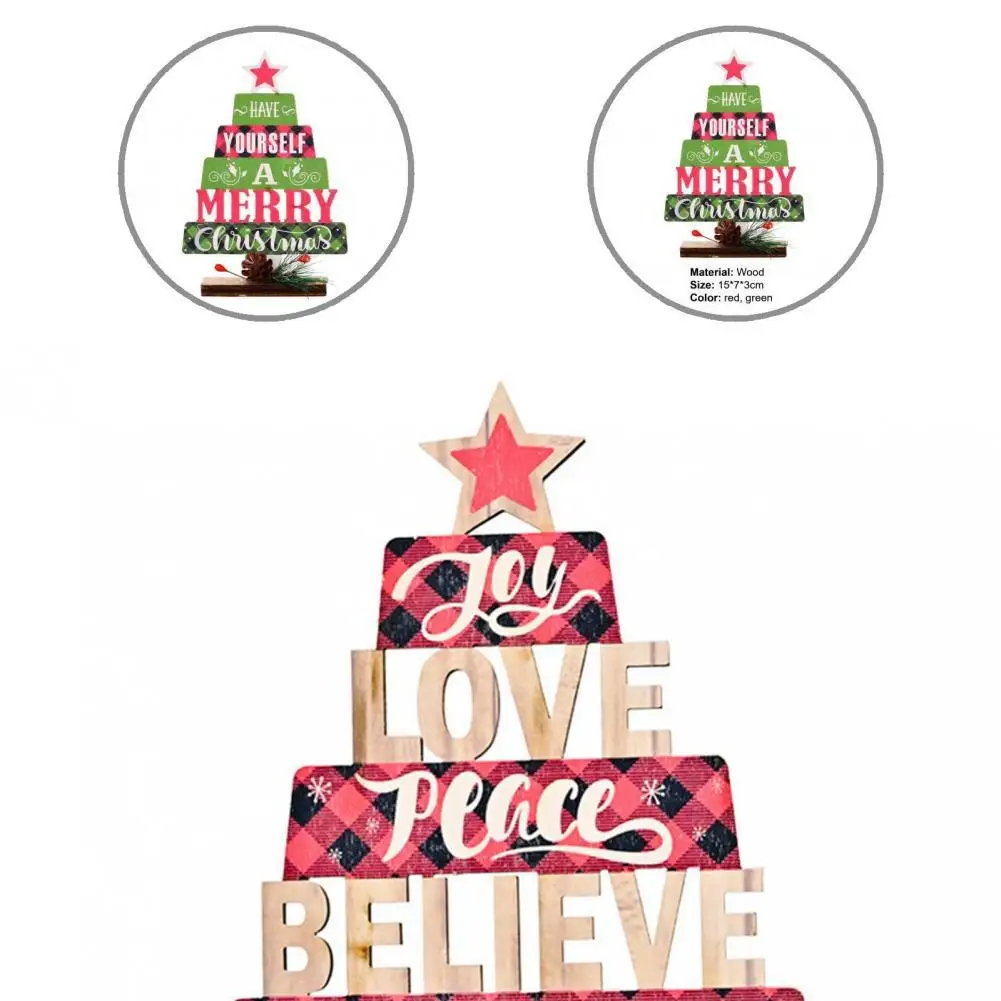 Portable Great Xmas Tree Shaped Wooden Ornaments Lightweight Hollow Ornaments Eye-catching for Household
Portable Great Xmas Tree Shaped Wooden Ornaments Lightweight Hollow Ornaments Eye-catching for Household