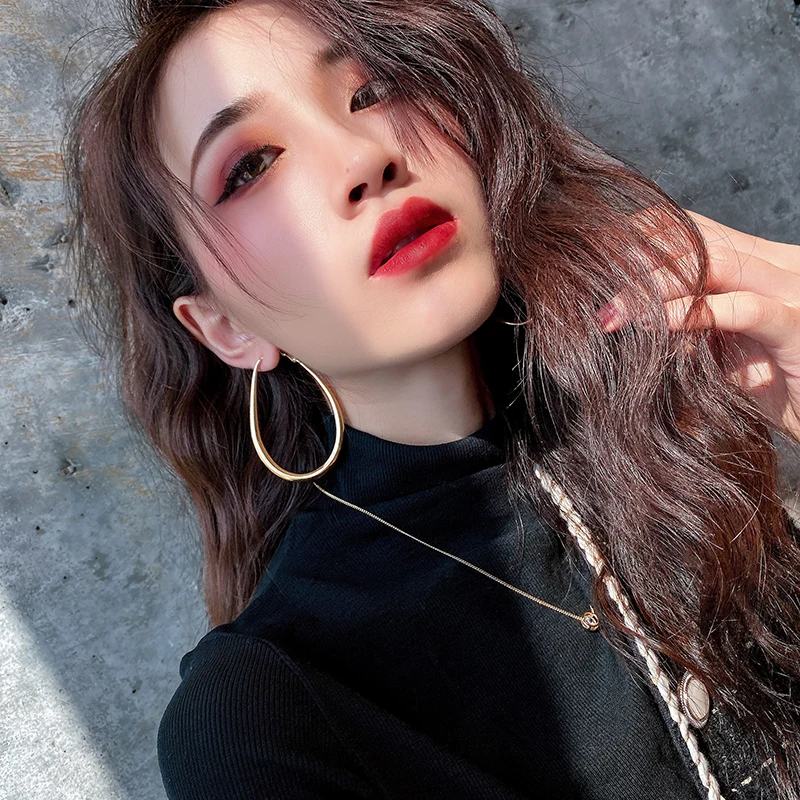 Fashion Oversized Big Hoop Earrings For Women Basketball Brincos Large Ellipse Circle Earrings Hoops Punk Jewelry
Fashion Oversized Big Hoop Earrings For Women Basketball Brincos Large Ellipse Circle Earrings Hoops Punk Jewelry