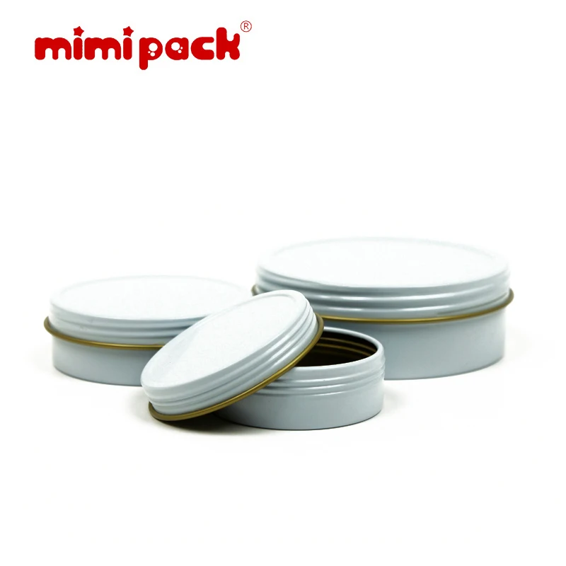 Упаковка из 24 круглых неглубоких жестяных банок с завинчивающейся крышкой mimipack