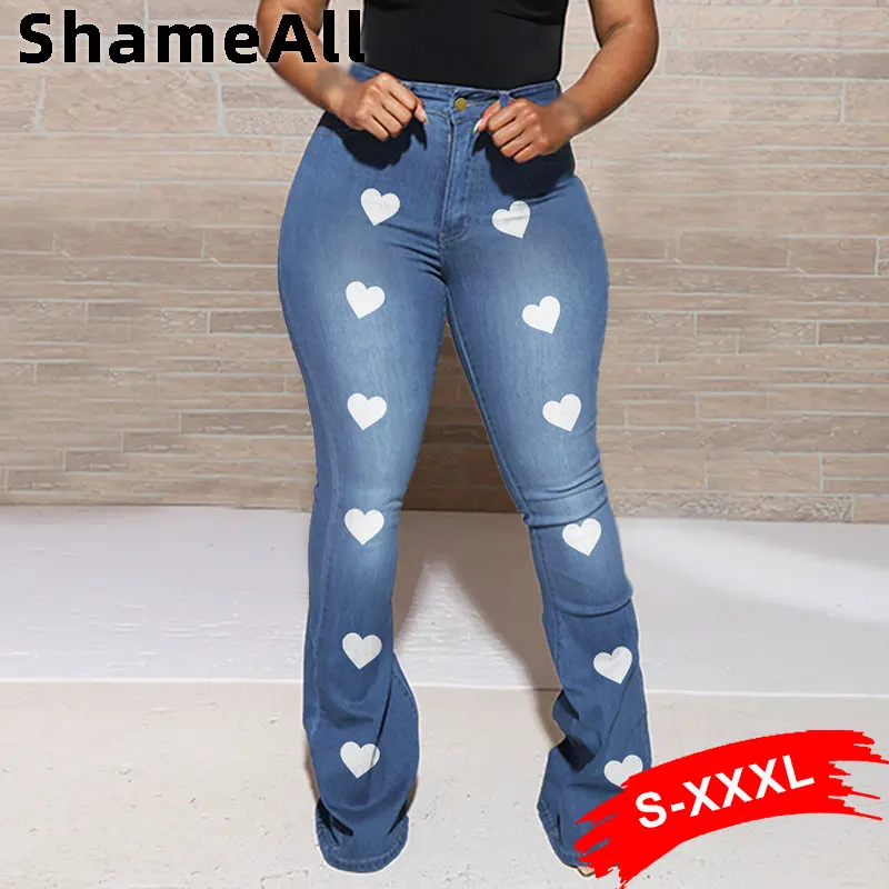 Plus Size Heart Print Long Flare Indie Jeans Y2K Vintage Retro Mid Waist Street Ripped Skinny Wide Leg Bell Bottoms 90S Trousers
Plus Size Heart Print Long Flare Indie Jeans Y2K Vintage Retro Mid Waist Street Ripped Skinny Wide Leg Bell Bottoms 90S Trousers