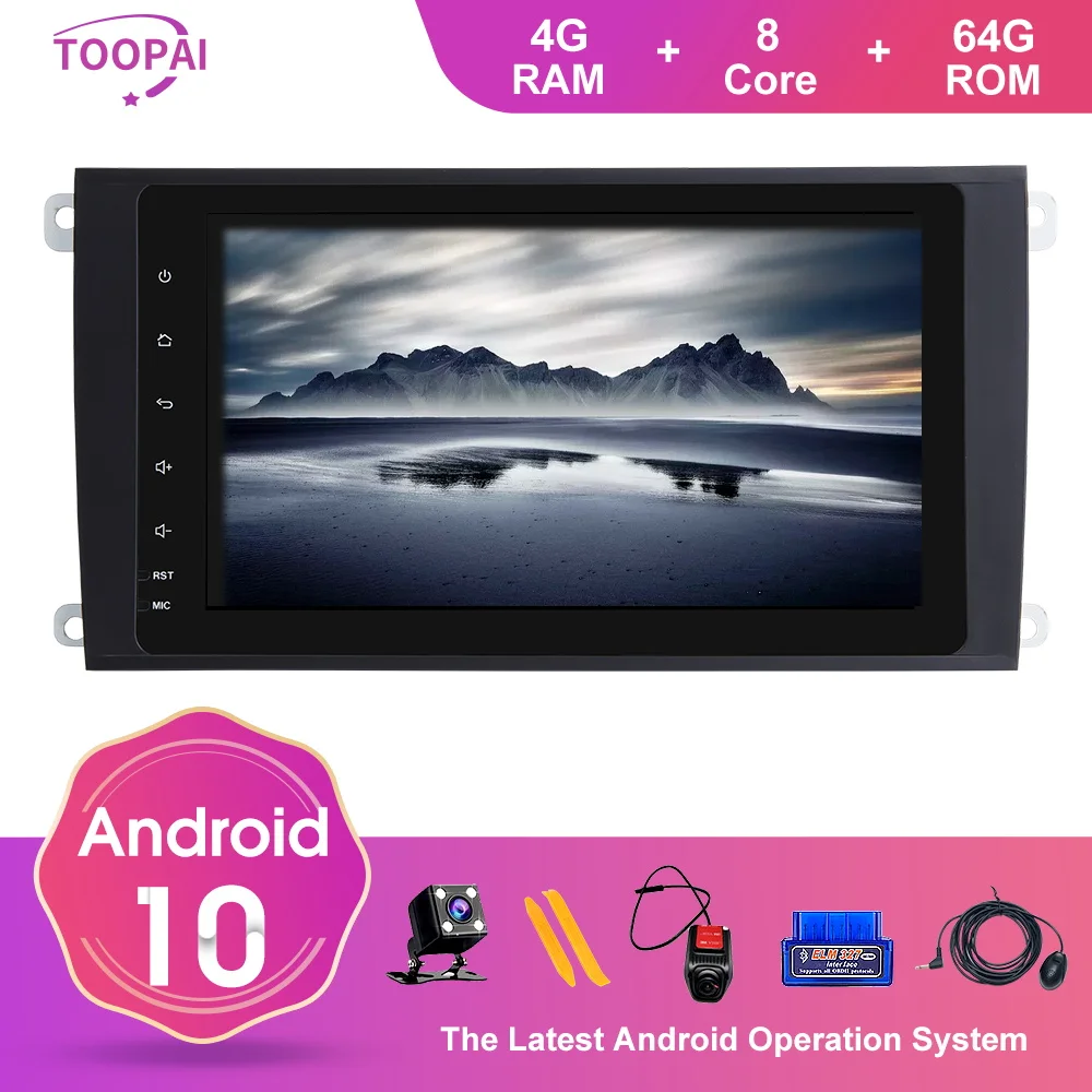 TOOPAI Android 10 For Porsche Cayenne 2003-2010 GPS Navigation Car Multimedia Player Auto Radio HD Screen Wifi 3G/4G Car Radio
TOOPAI Android 10 For Porsche Cayenne 2003-2010 GPS Navigation Car Multimedia Player Auto Radio HD Screen Wifi 3G/4G Car Radio
